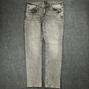Hudson Jeans Mens 36 Distressed Gray Stretch Denim Biker Grunge Punk Rocker